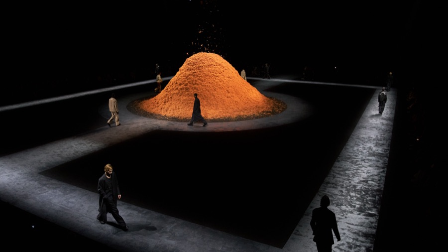 FW24 · ZEGNA — The Cashmere Mound, set photography from the show record